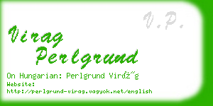virag perlgrund business card